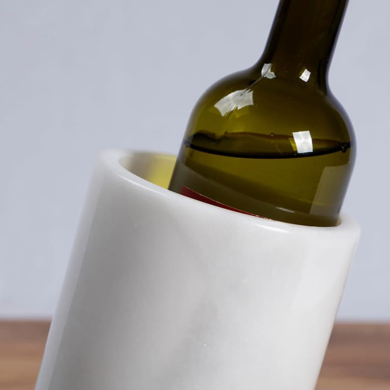 Marble Wine Bottle Holder Marble Wine Cooler Valentine's Etsy