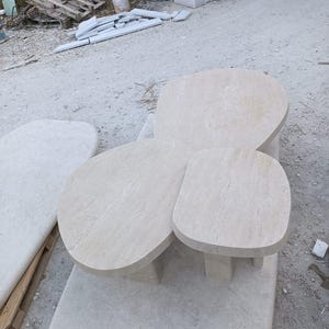 Special Design Travertine Coffee Table for Living Room, Modern Living Room Furniture