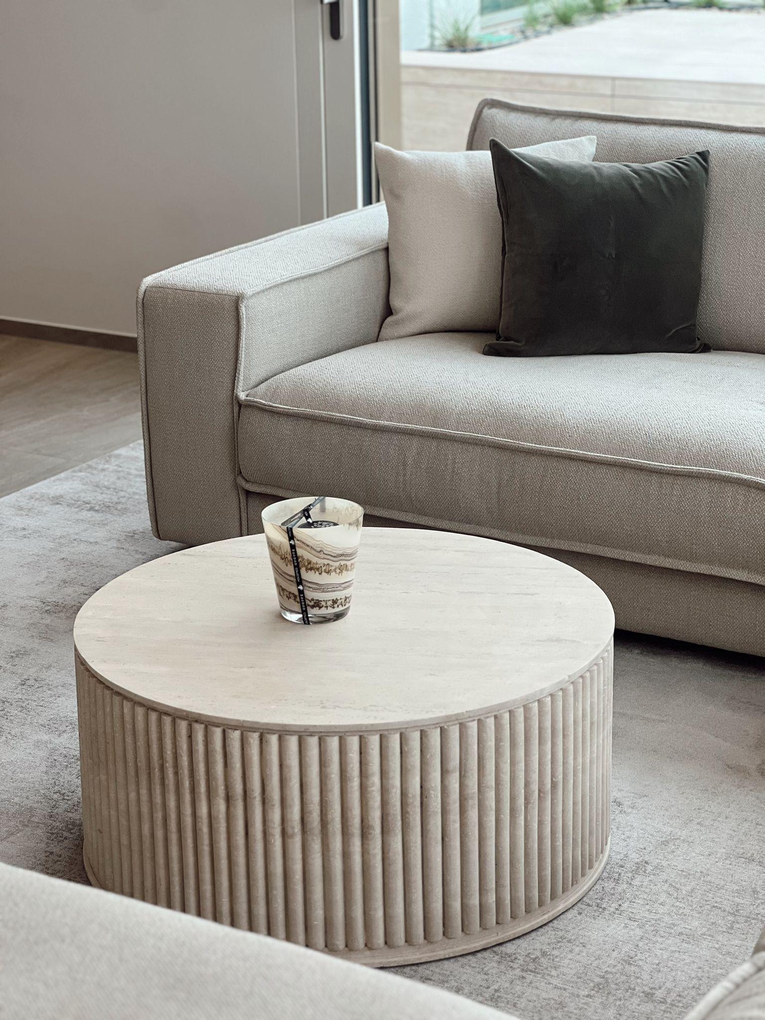 Custom Round Bamboo Couchtisch: A Chic Addition to Your Living Room Decor