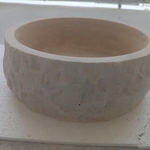 Split Face Travertine Vessel Sink for Bathroom, Kitchen, Modern Bathroom Furniture