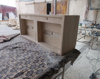 Rectangular Special Design Travertine Washbasin