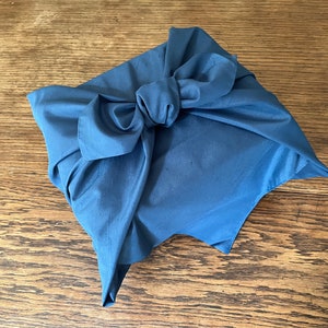 Ai iro Japanese vintage furoshiki - Solid Japanese dark indigo colour