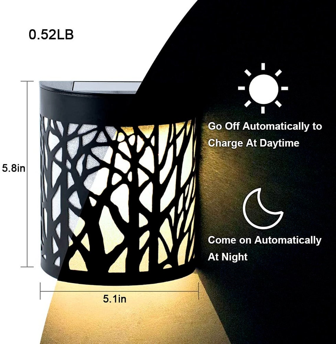 Solar Wall Lights Outdoor Decorative Outdoor Wall Sconce Etsy
