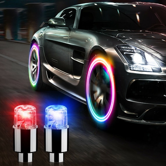 4PCS Car Auto Wheel Tire Tyre Air Valve Stem LED Light Caps Etsy