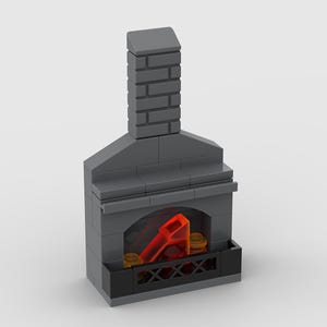 MOC Instructions:  Fireplace