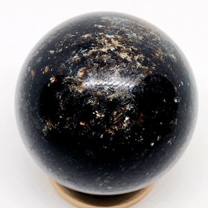 199g Black Mica Crystal Sphere