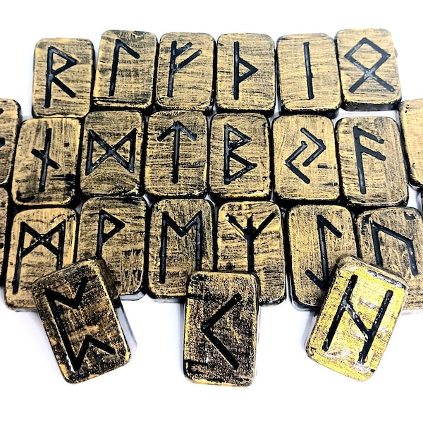 Keramik Nordische Holunder Futhark Runen
