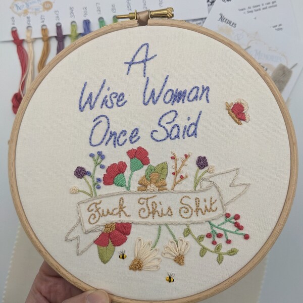 Embroidery Kit Funny Etsy