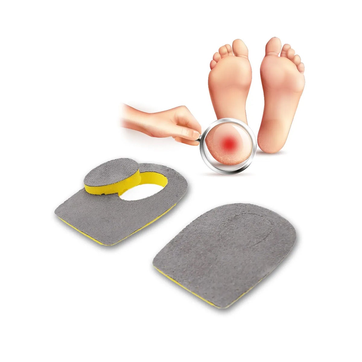 Heel Spur Insoles,heel Pain Insoles,orthopedic Heel Supports for Heel