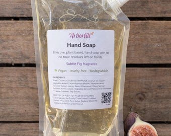 Natural Hand Soap 1L Refill Pouch: Plant-Based, Non-Toxic Hand Wash, Clean Hands and Less Waste