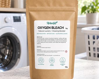 Oxygen Bleach 500g / 1kg | Sodium Percarbonate | Natural Laundry Whitener, Stain Remover & Eco Cleaning Powder