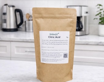Organic Citric Acid Powder: Natural Cleaner, Bath Bomb DIY - 500g/1kg