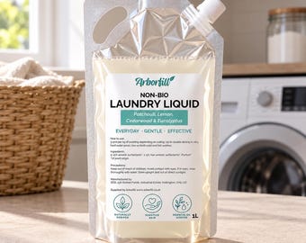 Plant-Based Laundry Liquid: Non-Bio, Sensitive Skin, Natural Scent Refill
