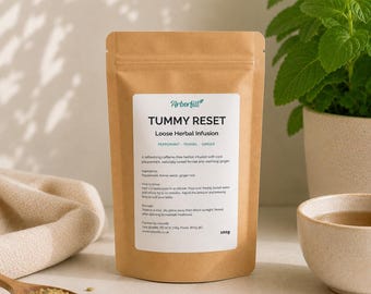 Chamomile, Lavender & Lemon Balm Loose Leaf Herbal Tea | Calm | Restore | Caffeine Free Floral Herbal Infusion | 100g
