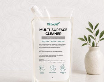 Everyday Multi Surface Cleaner – Fragrance Free | 1L Refill Pouch | Natural Cleaning Spray | Eco Friendly Cleaner UK