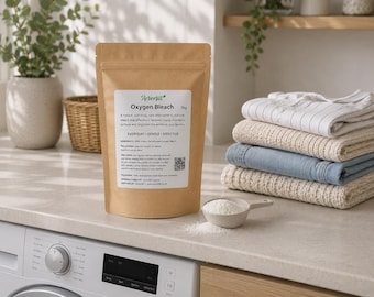 Oxygen Bleach 1kg | Natural Laundry Whitener & Stain Remover | Eco Non-Toxic Laundry Booster | Plastic Free Pouch