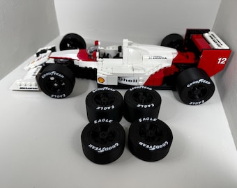 Realistic F1 Wheels Upgrade for LEGO 10330 McLaren MP4/4 Senna – Set of 4