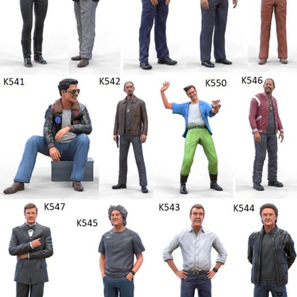 SET actors - different figures all scales 3DManu!Faktur