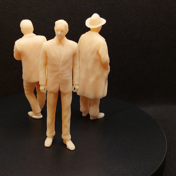 Figuren von Enzo Ferrari, Henry Ford und Ferrucio Lamborghini  in 3D Druck