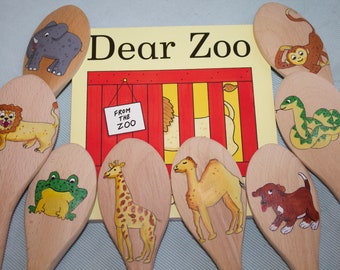 Dear Zoo Inspired Story Spoons