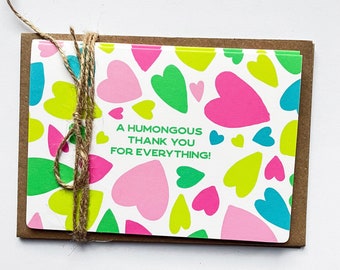 Colourful Thank You Cards: A6 Eco-Friendly Folded Cards Pack