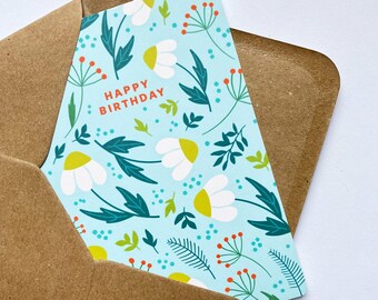 Floral Birthday Card for Her: Wildflowers Design