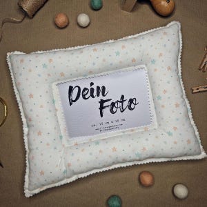 Soft photo frame - Colorful Stars - picture frame various sizes cotton fabric padded gift idea wall decoration children&#39;s room