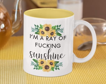 I'm A Ray of F*cking Sunshine Sunflower Sublimation Digital Design PNG - DESCARGA INSTANTÁNEA
