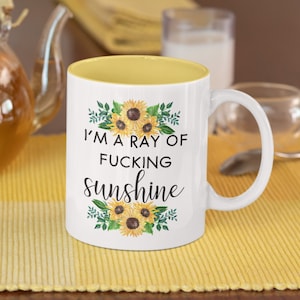 I'm A Ray of F*cking Sunshine Sunflower Sublimation Digital Design PNG - INSTANT DOWNLOAD