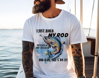I Just Hold My Rod Fishing Sublimation Digital Design - INSTANT DOWNLOAD