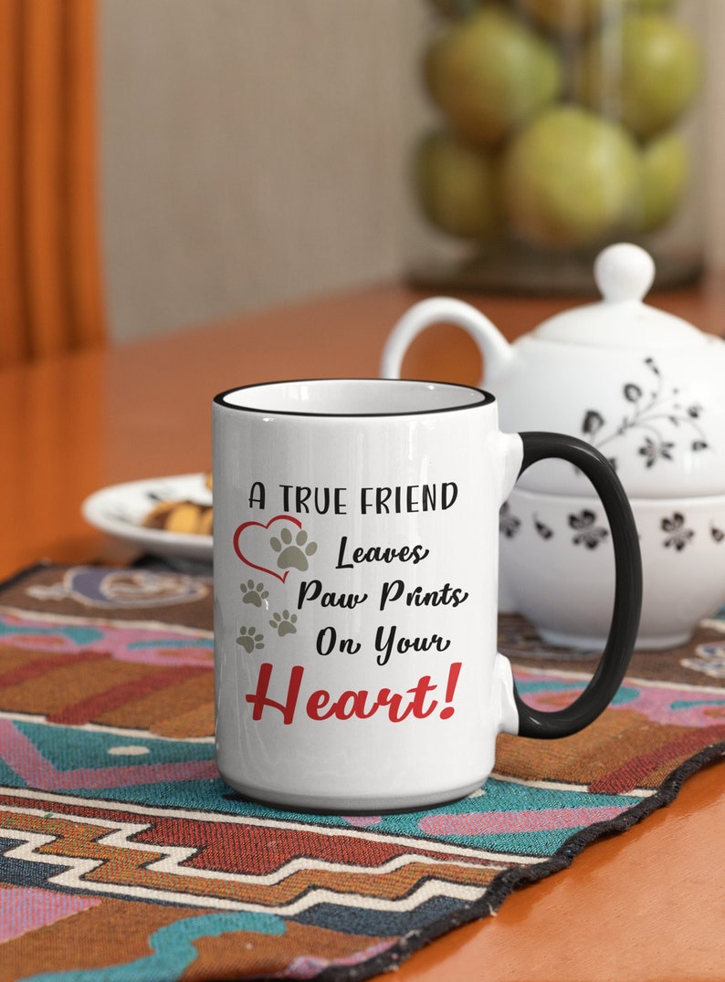 A True Friend Leaves Paw Prints On Your Heart PNG SVG DXF Eps
