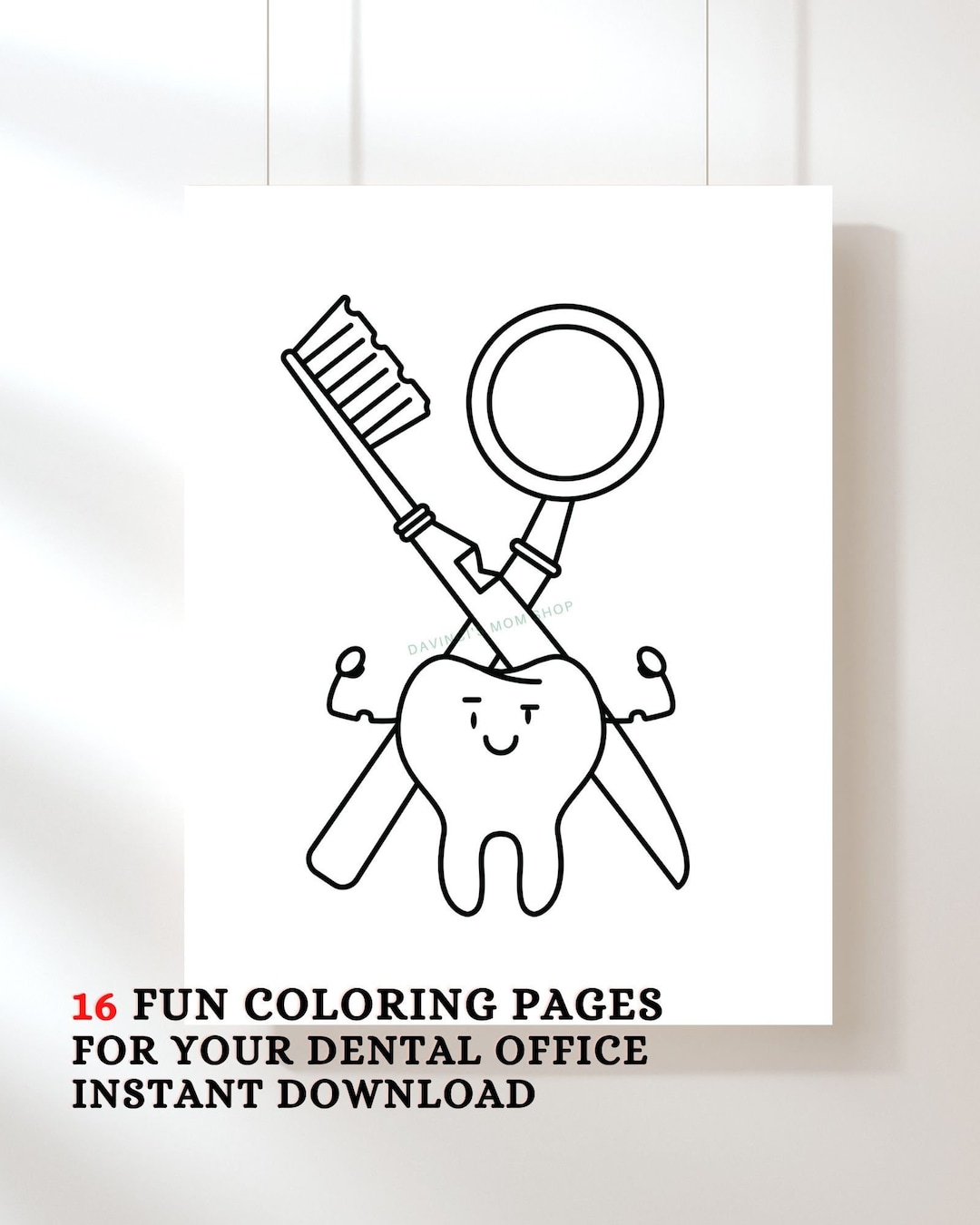 Dentist Kids Bulk Coloring Books (250 qty) - Add Your Imprint