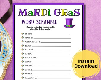 Mardi Gras Games | Etsy