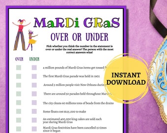 Mardi Gras Games | Etsy