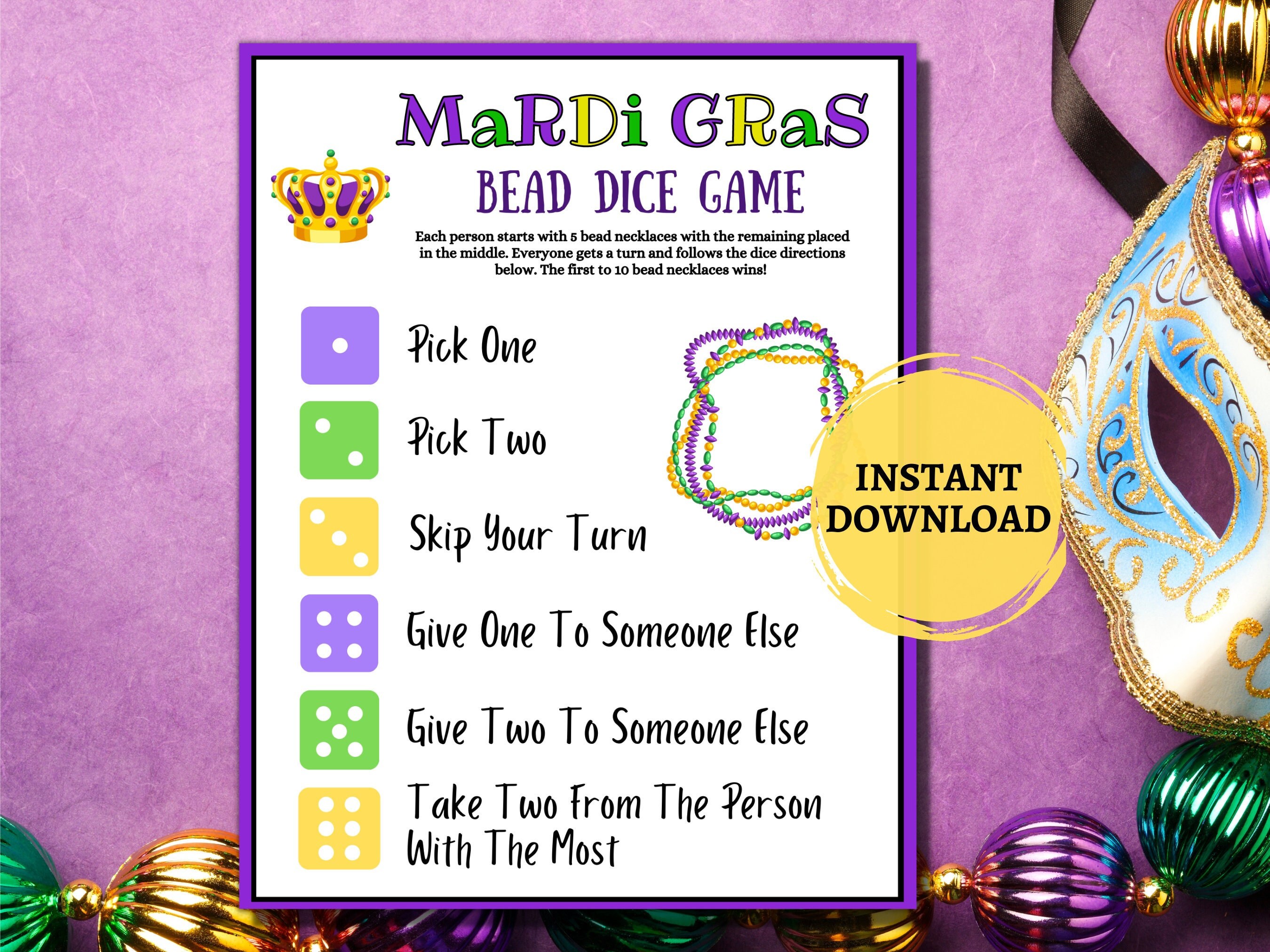mardi gras party kids