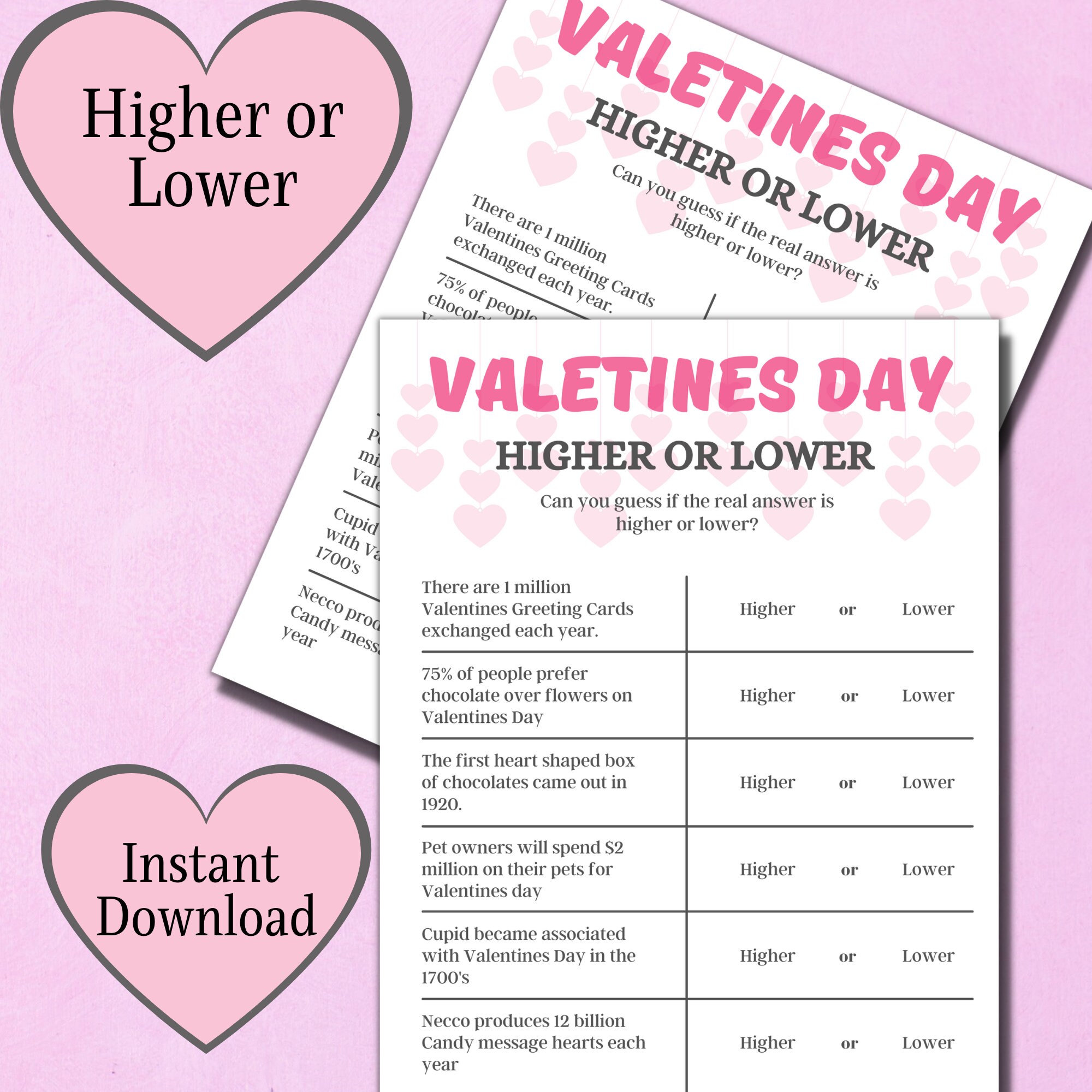 Printable Valentines Day Party Games Activities Bundle / Valentines ...
