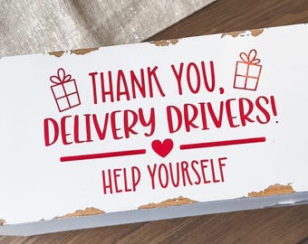 Delivery Driver Thank You Decal