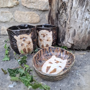Handmade Hedgehog Pottery Ceramics Gifts for spiky hog lovers. Trinket Dishes, Mugs & Bowls. Send them a Hedge-hug!