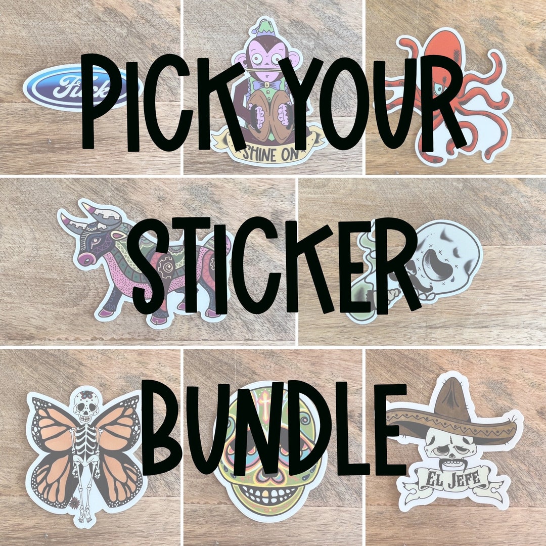 You Pick Waterproof Vinyl Sticker Bundle, Laptop Decals - Etsy