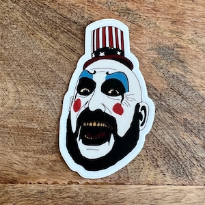 Captain Spaulding Sticker, Sid Haig Sticker, Devils Rejects Sticker, Rob Zombie Sticker, Horror Movie Sticker, Waterproof Sticker
