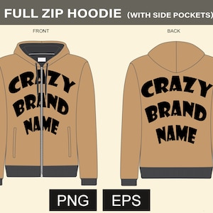 Hoodie Design template, Hoodie for Mockups, Hoodie Vector, Streetwear brand Vector, Hoodie Tech Pack, Hoodie Flat Drawing, zip hoodie png