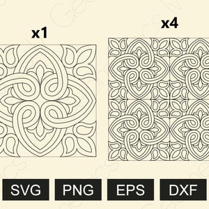 Square Pattern SVG, Pattern For Stencil, Seamless Pattern, Seamless Pattern SVG, Ornamental Pattern For Prints, Geometric Pattern SVG