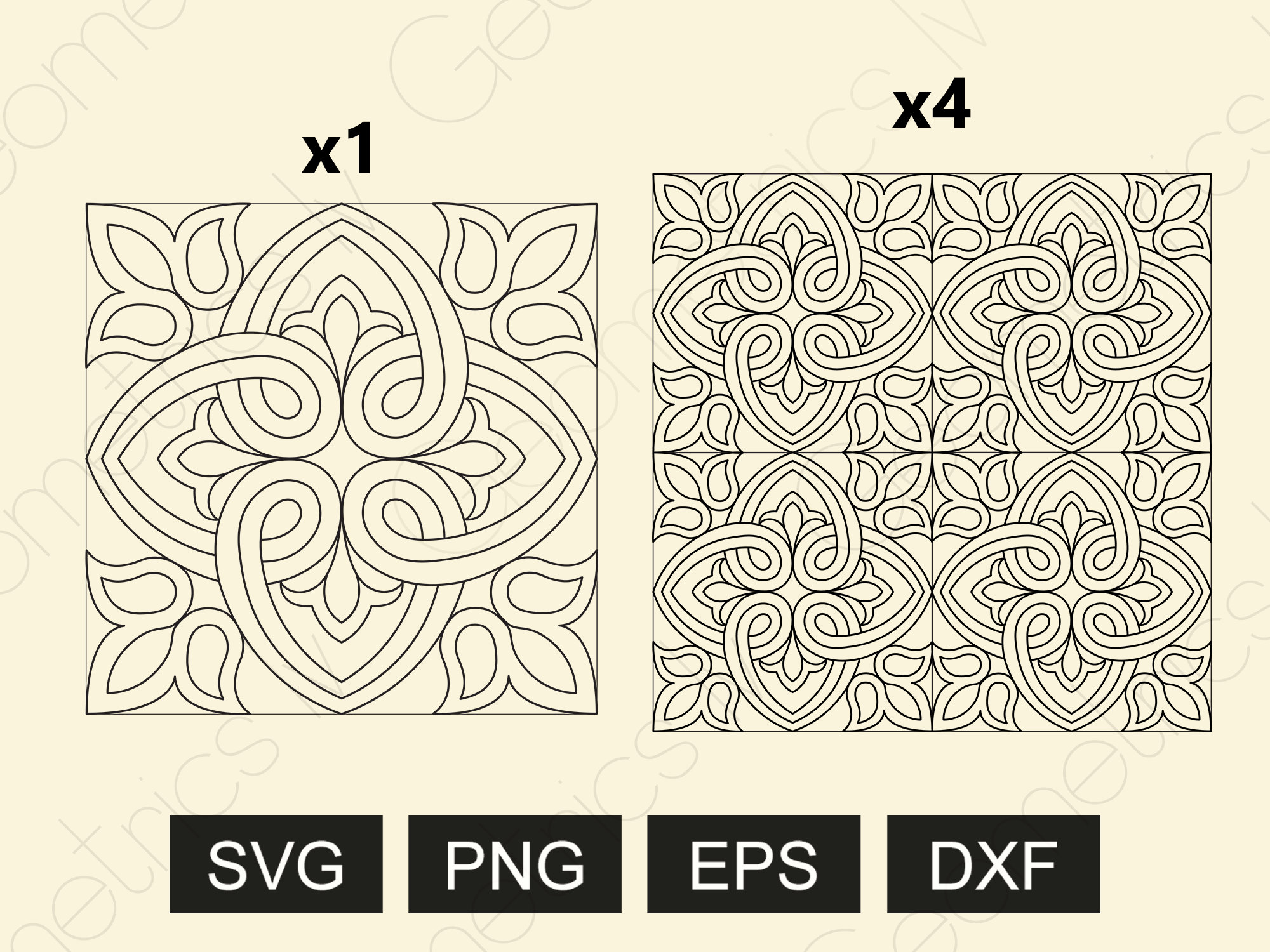 Square Pattern SVG, Pattern for Stencil, Seamless Pattern, Seamless ...