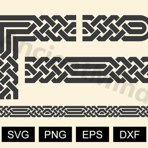 Celtic Seamless Pattern svg, Border Seamless Pattern, Seamless border svg, Celtic SVG, Celtic Symbols svg, Celtic, Seamless Embroidery svg