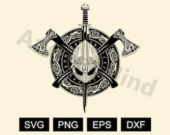 Viking Axes svg, Viking shield svg , Viking Ship svg, viking SVG, Viking Symbols svg, Norse viking symbol, Norse mythology, Axes svg