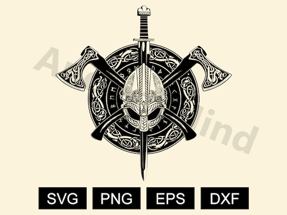 Viking Axes svg, Viking shield svg , Viking Ship svg, viking SVG, Viking Symbols svg, Norse viking symbol, Norse mythology, Axes svg