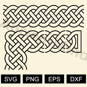 Celtic Seamless Pattern svg, Border Seamless Pattern, Seamless border svg, Celtic SVG, Celtic Symbols svg, Celtic, Seamless Embroidery svg