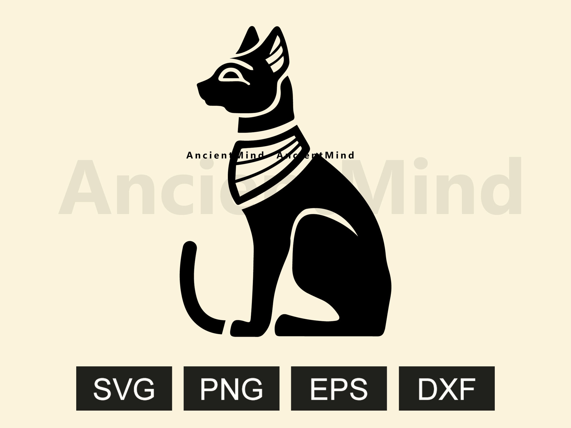 Egyptian Cat Svg Egypt Cat Png Ancient Egypt SVG Ancient Etsy