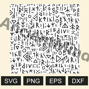 Viking Runes Seamless Pattern svg, Viking Seamless Pattern, Runes svg, Viking SVG, Runes Symbols svg, Viking runes PNG, RUNES
