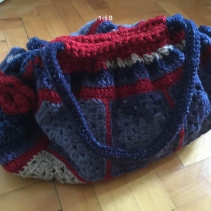 Borsa grande fatta a mano uncinetto autunno/inverno